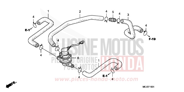 LUFTEINSPRITZSTEUERUNG VENTIL von CB1300 Super Bold'or ABS DARKNESS BLACK METALLIC (NH463F) von 2007
